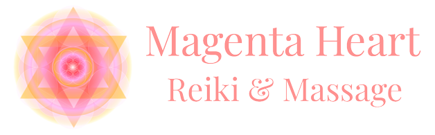Logo Magenta Heart Reiki & Massage